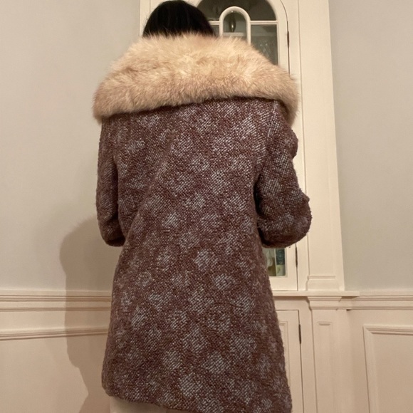 COPY - Vintage coat with fur trim collar - Picture 9 of 10